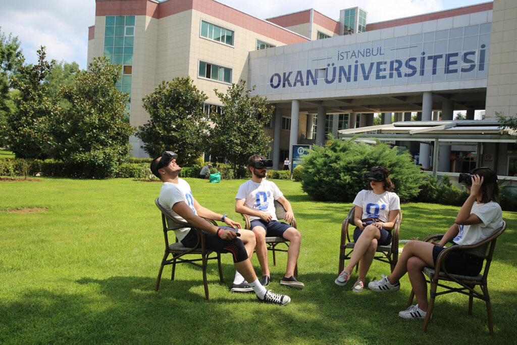 students on campus istanbul okan university